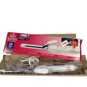 Vtg Salon Selectives Windmere Helen Curtis 3/4" Curling Iron Chrome Dual Heat